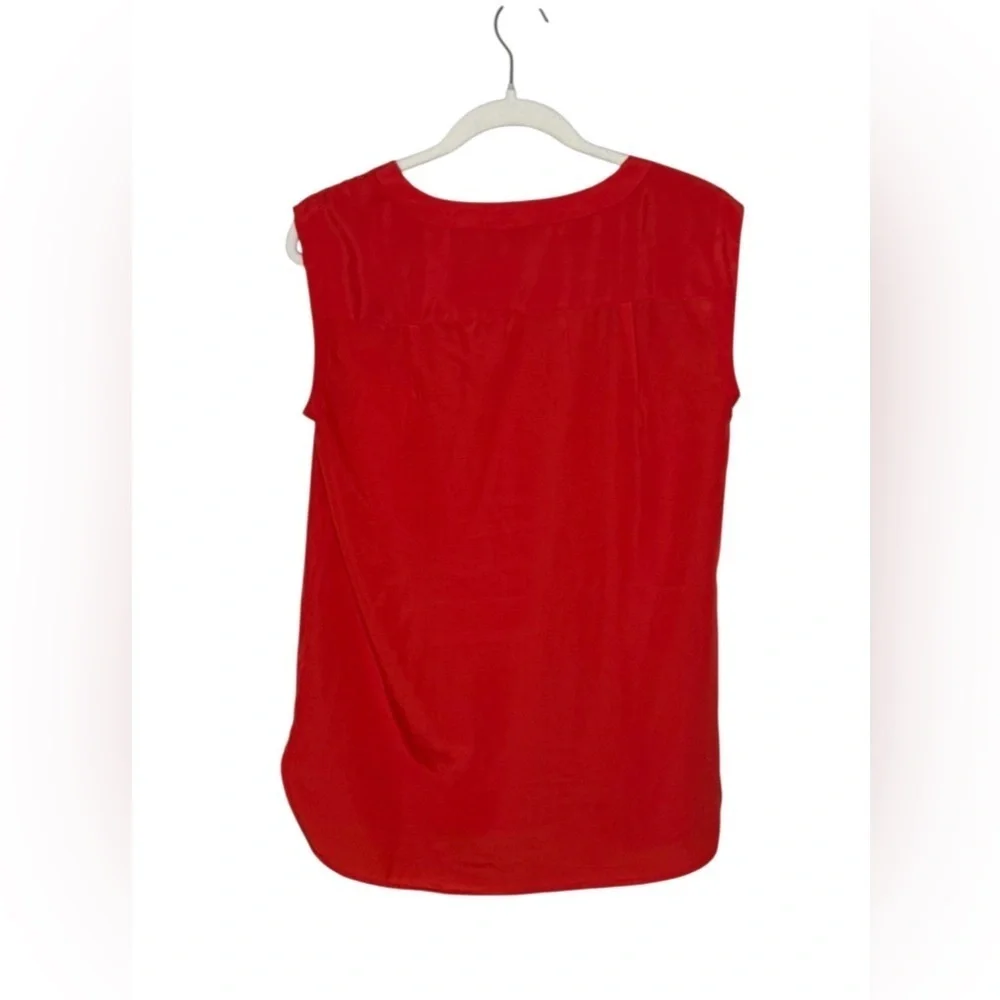 J. Crew Bold Red Sleeveless Blouse Tank Top XS